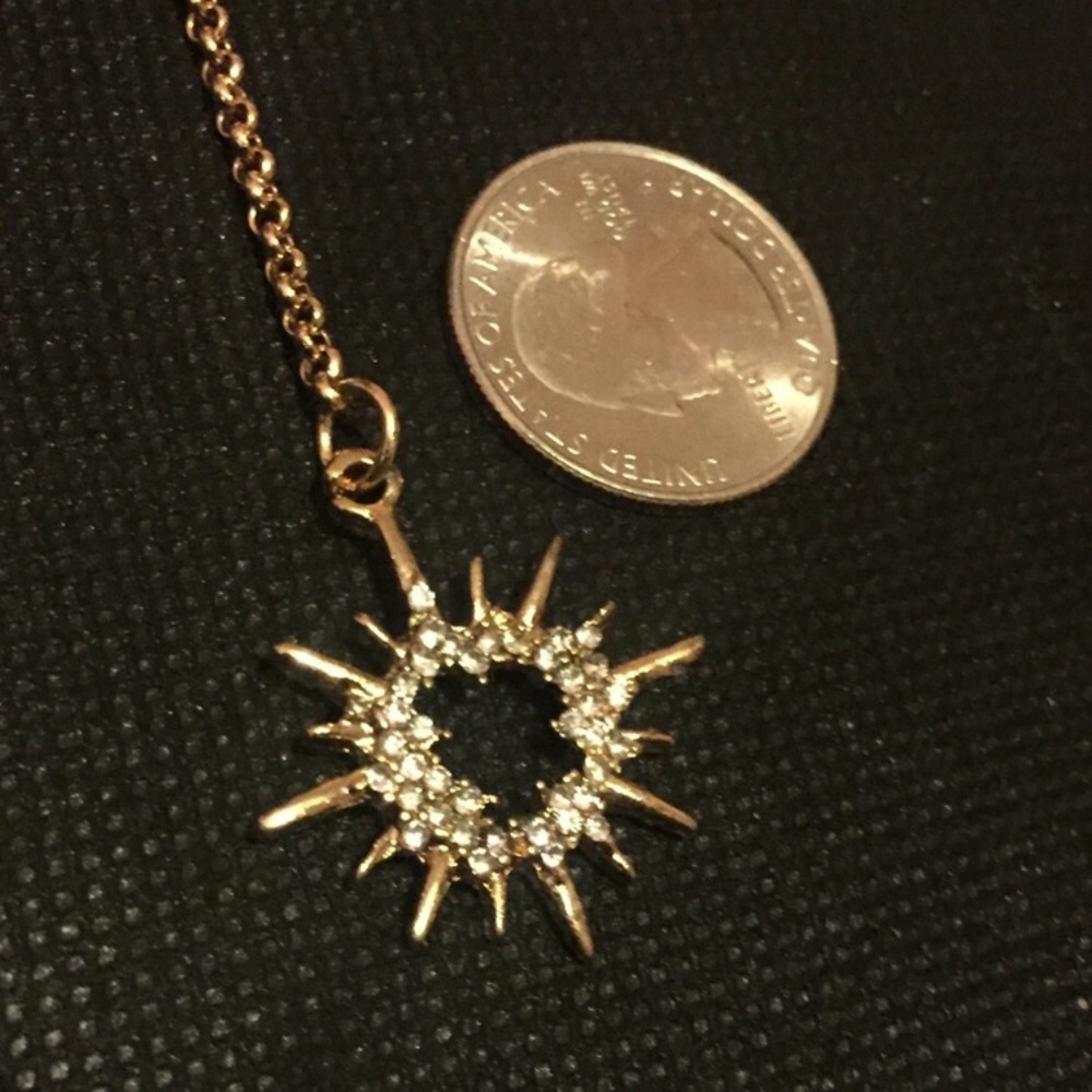 🌟 Lovely velvet lariat starburst sun choker ☀️ - Picture 5 of 8